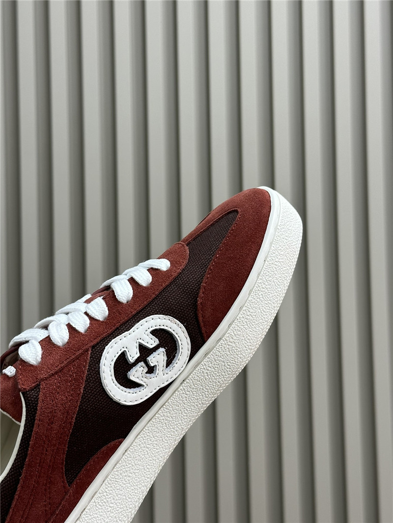 Gvc*1 gg logo lace-up red sneakers