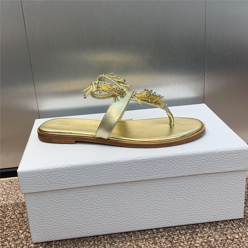 D10r eclat thong sandal gold