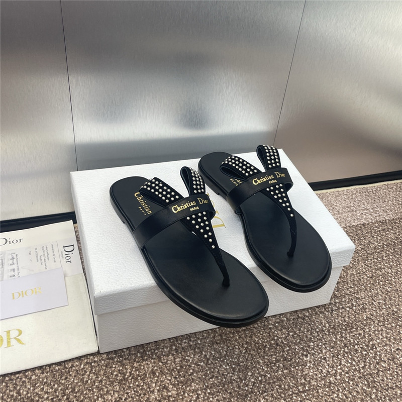 D10r eclat thong sandal black