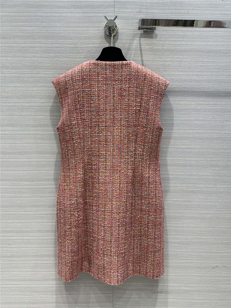 Ch**el woven tweed dress replica d&g clothing