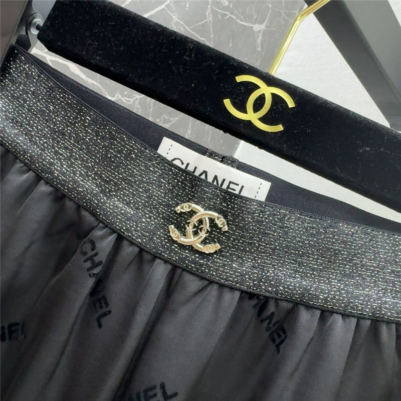 Ch**el elastic waist straight pants cheap replica designer clothes