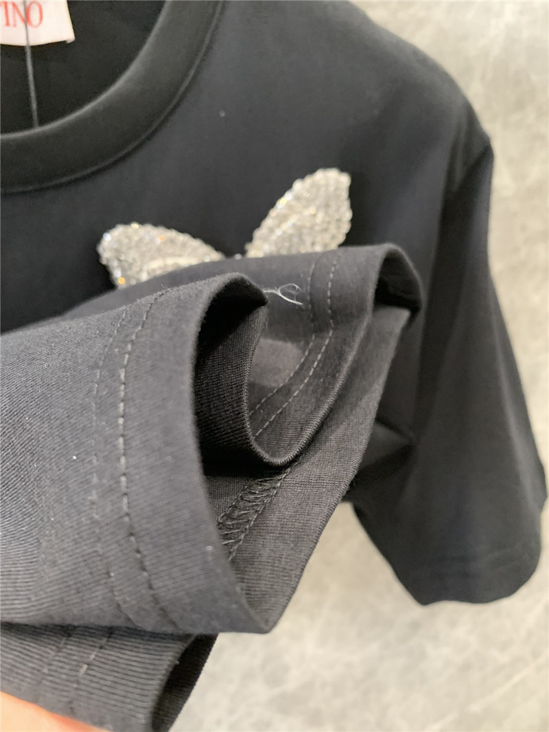 Va1e*ntin0 butterfly cotton t-shirt replica d&g clothing