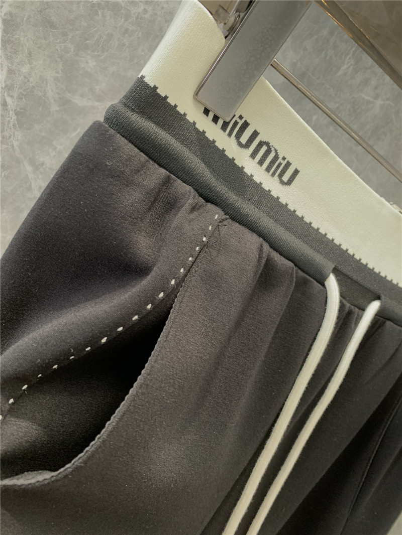 M1um1u elastic waist casual pants replicas clothes