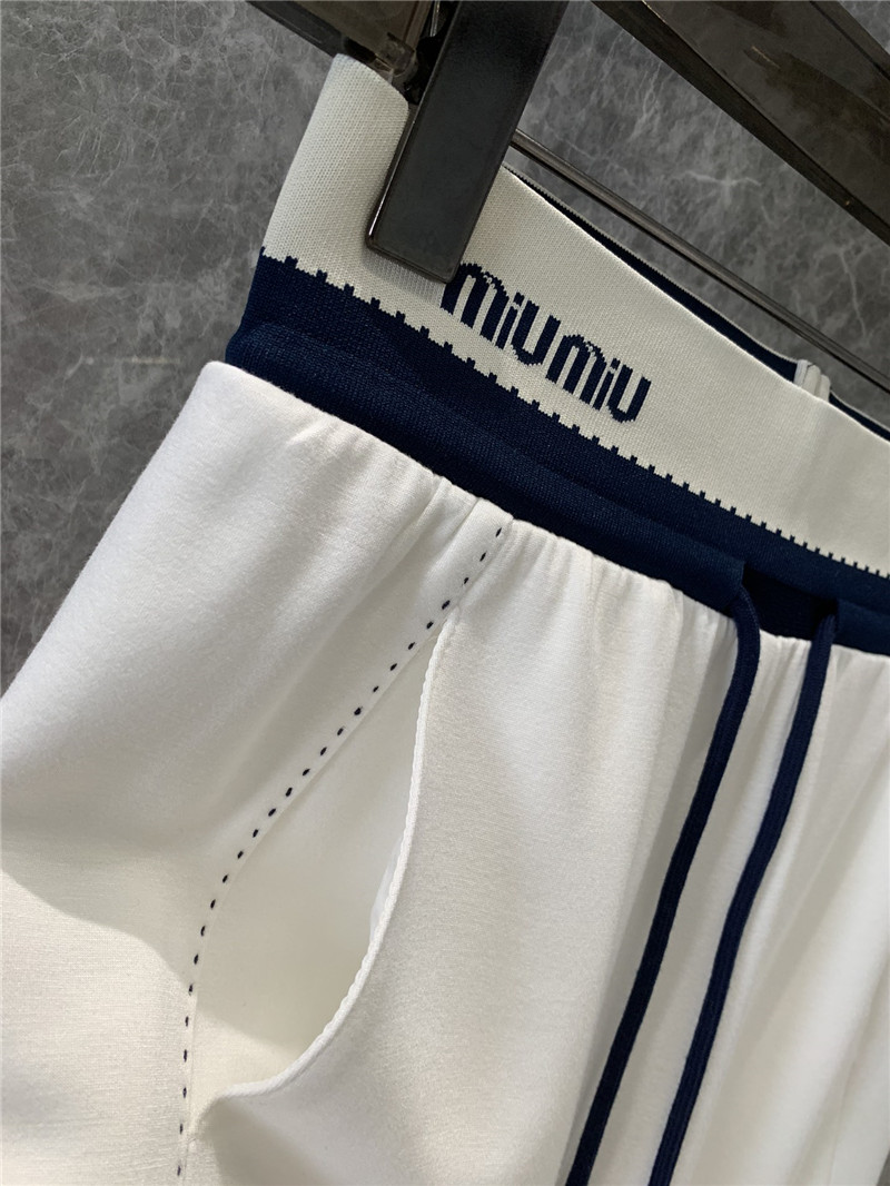 M1um1u elastic waist casual pants replicas clothes