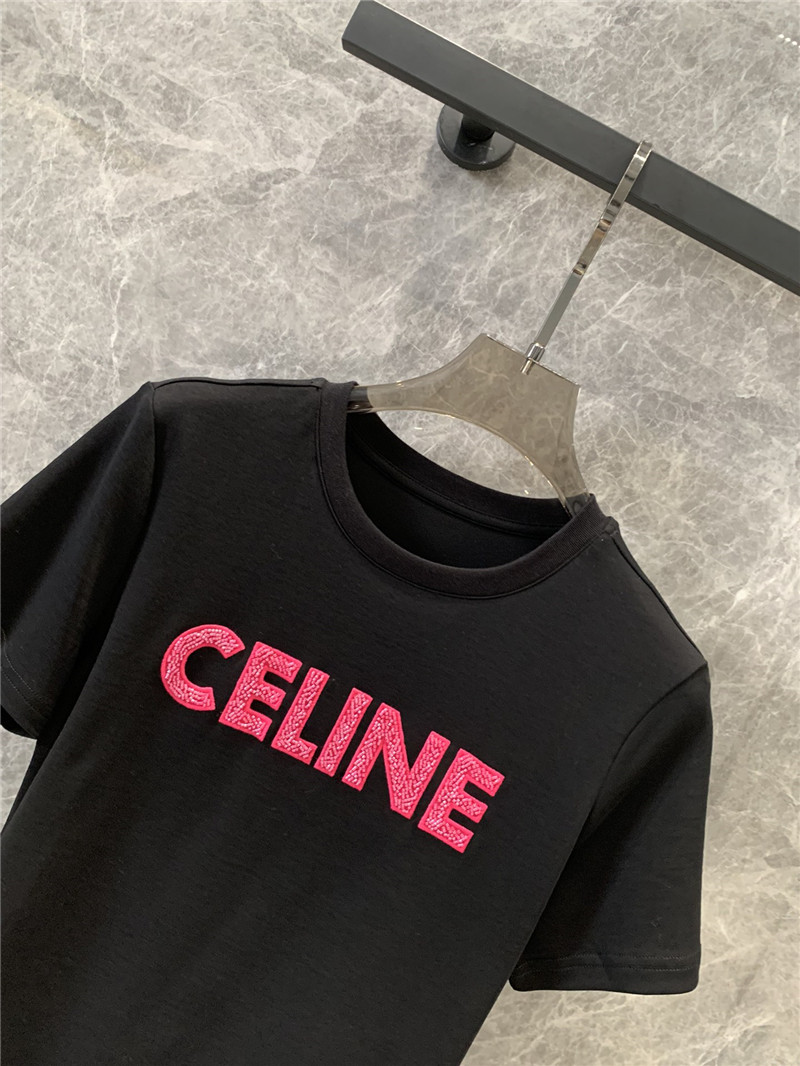 Ce1i*e round neck short sleeve t-shirt replica designer clothes