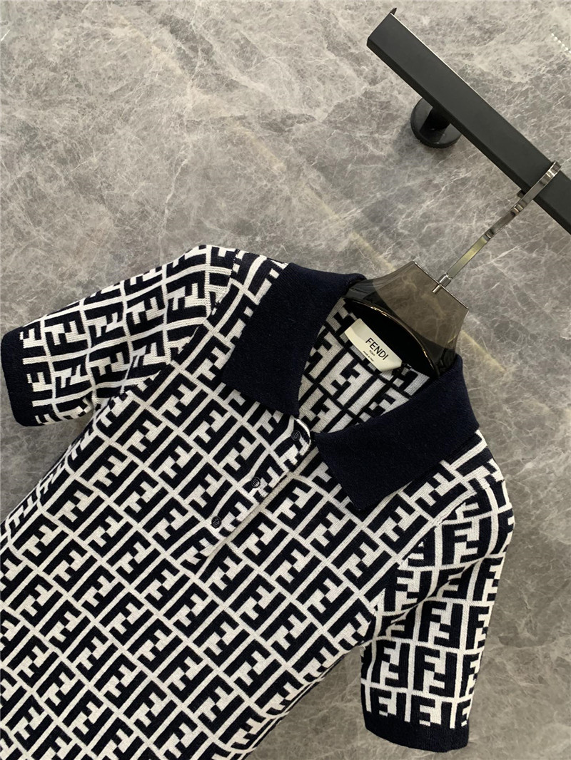 F**di presbyopic knitted short-sleeved dress replica clothing