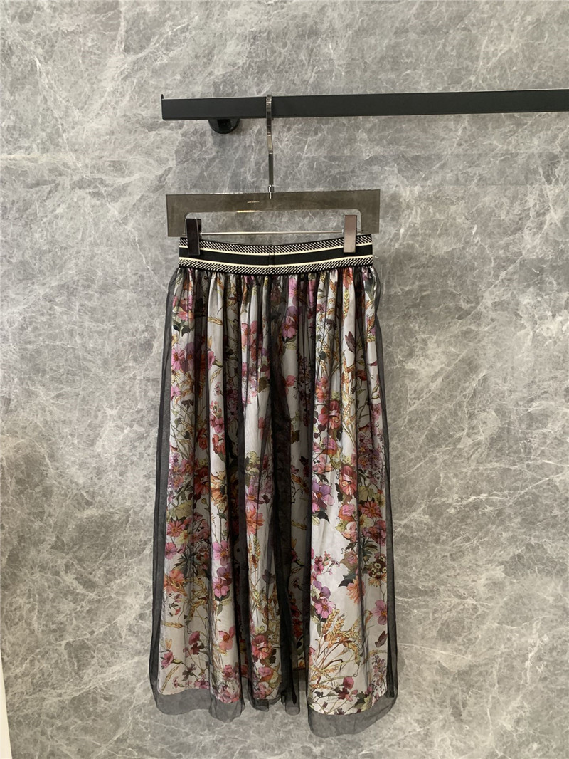 D10r double layer mesh skirt replica d&g clothing