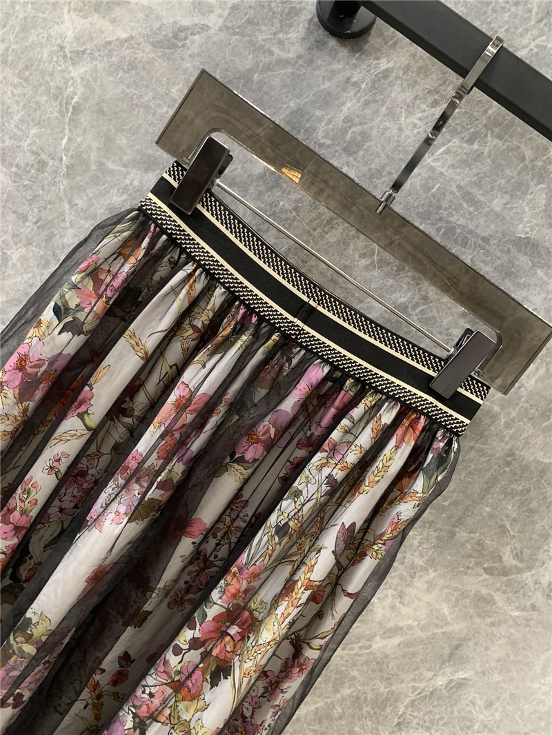 D10r double layer mesh skirt replica d&g clothing