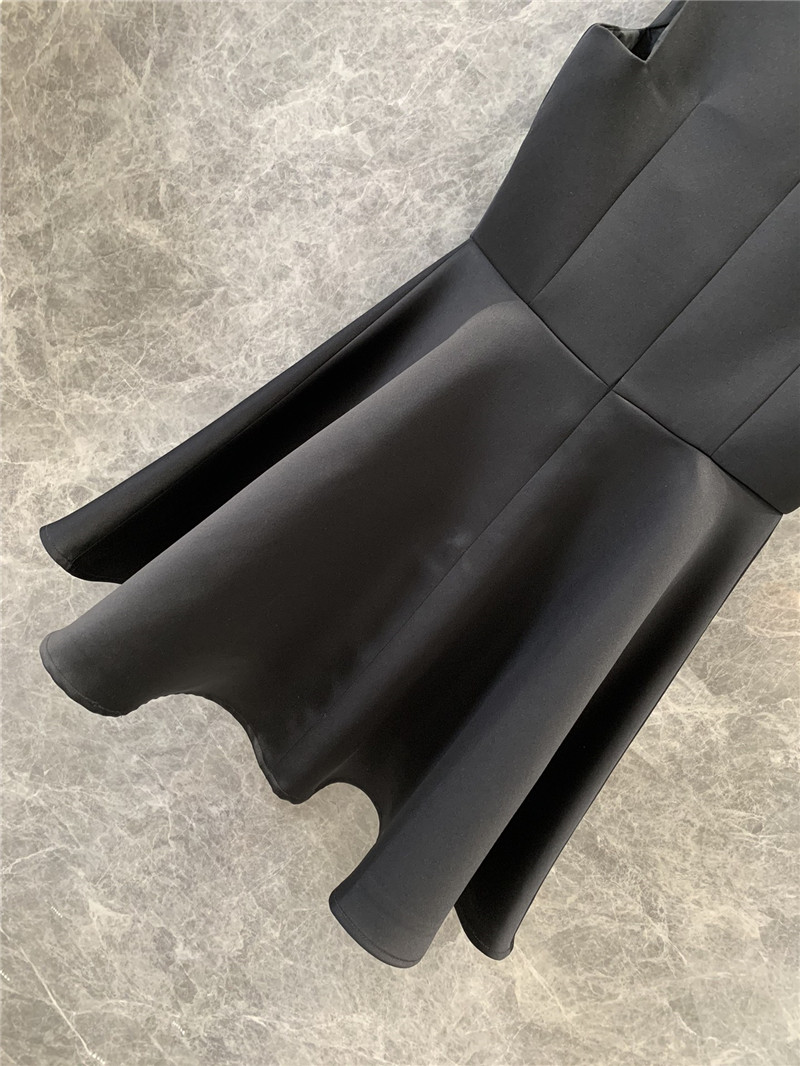 M1um1u black bow a-line vest dress replica clothes