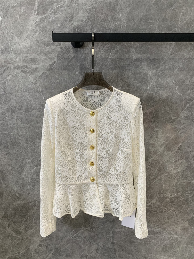 Ce1i*e thin lace waist mini jacket replica d&g clothing