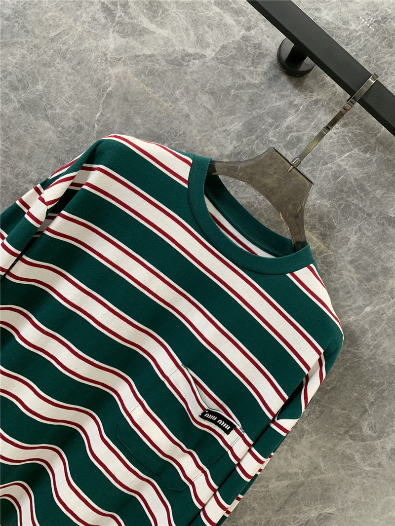 M1um1u pocket long sleeve t-shirt replica designer clothes