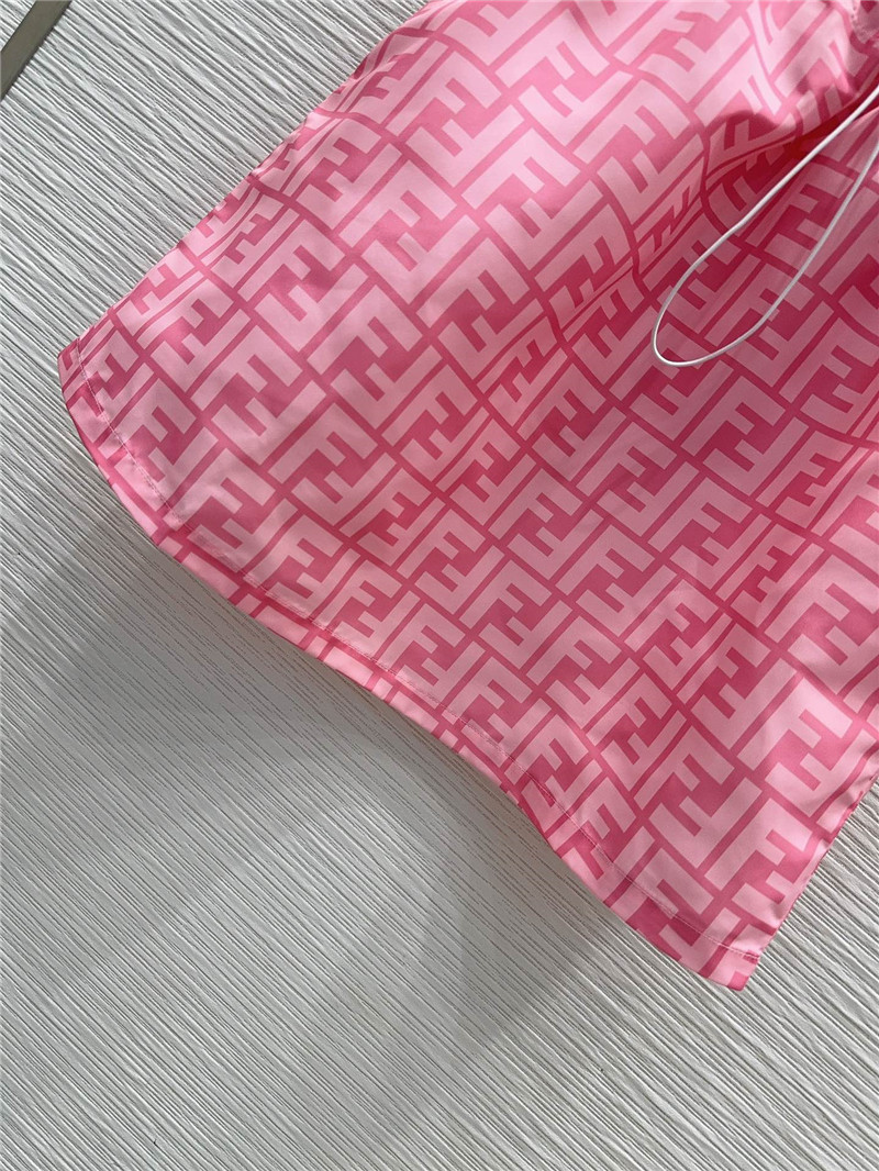 F**di preppy technical fabric shirt dress replica clothes