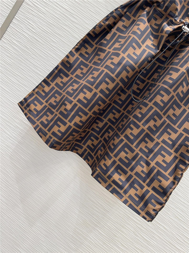 F**di preppy technical fabric shirt dress replica clothes