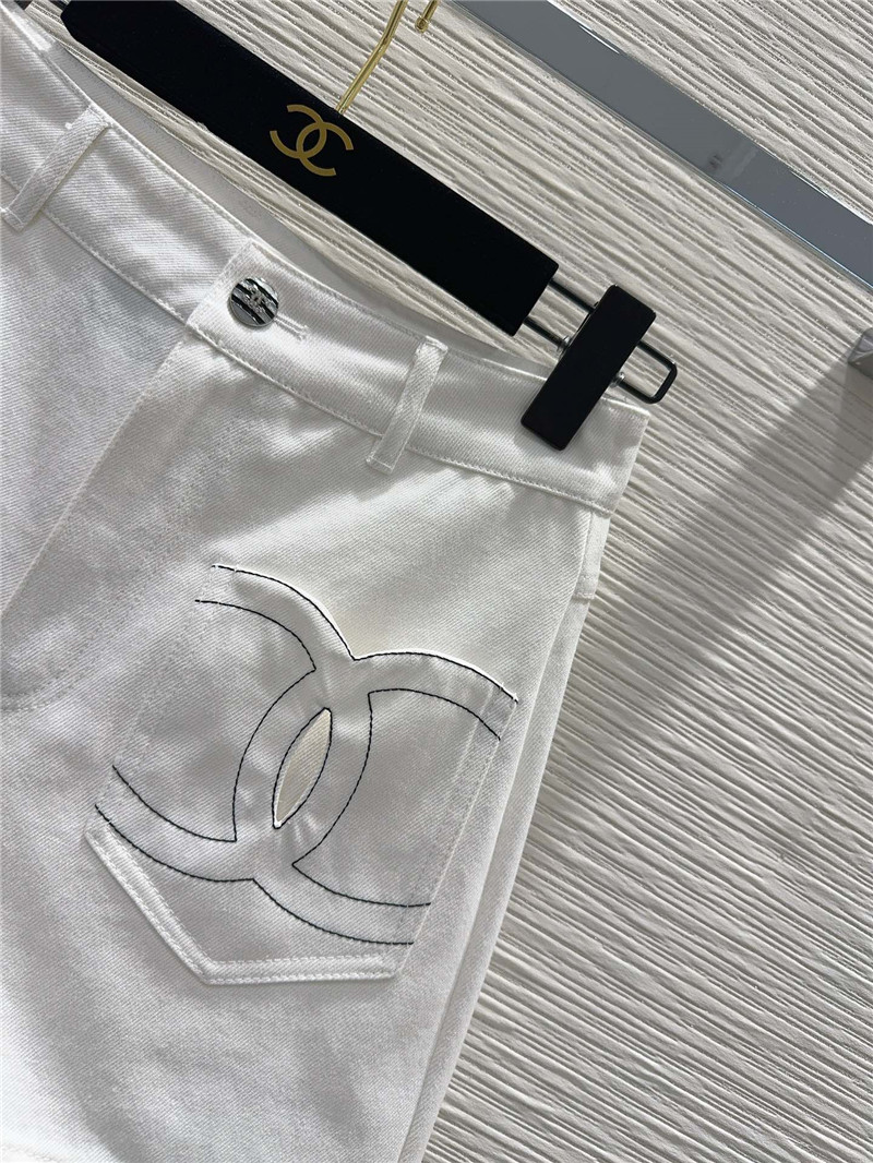 Ch**el denim denim shorts replica designer clothing websites
