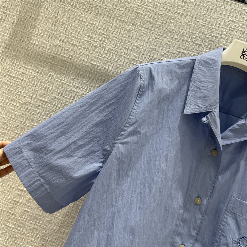 L0ew* preppy embroidered shirt replica designer clothes
