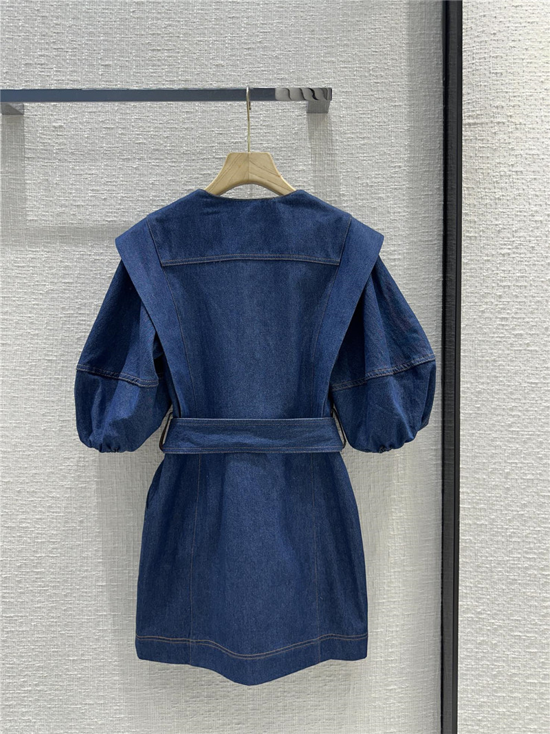 zimm belted denim dress replica d&g clothing