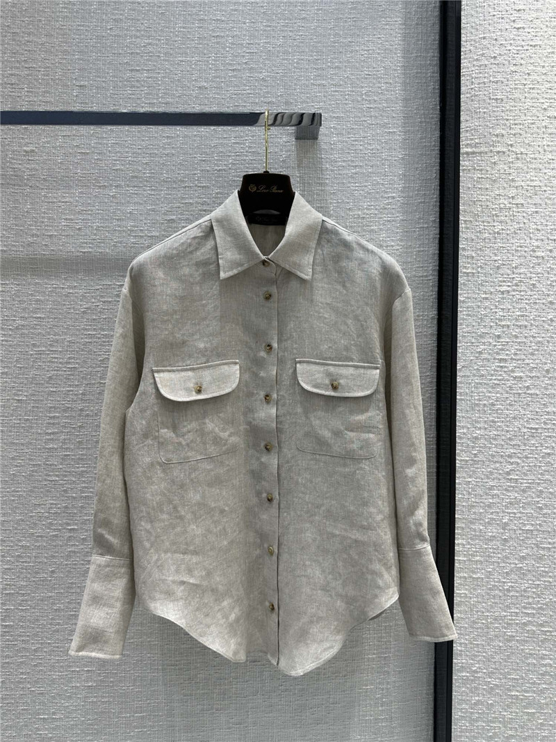 L0r0 P1ana linen shirt replica designer clothing websites