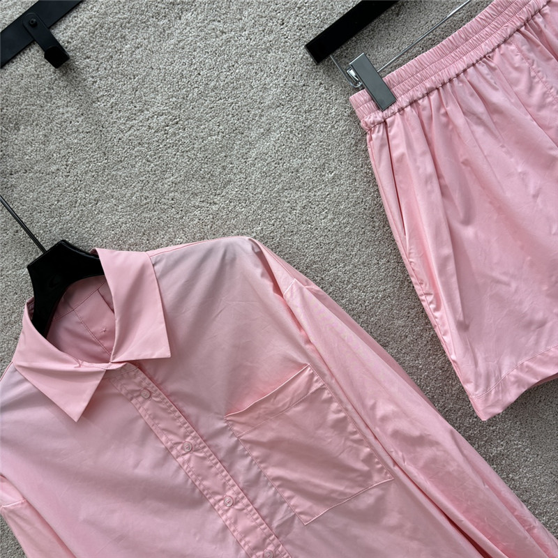F**di long-sleeved shirt + high-waist casual pants replica clothes