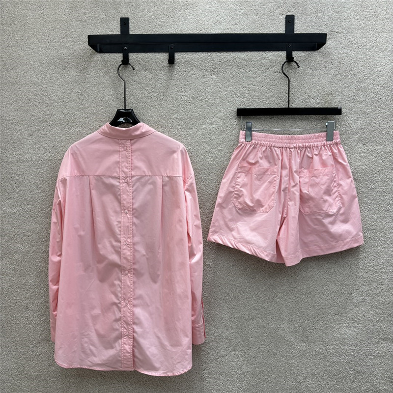 F**di long-sleeved shirt + high-waist casual pants replica clothes