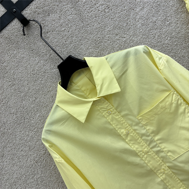 F**di long-sleeved shirt + high-waist casual pants replica clothes
