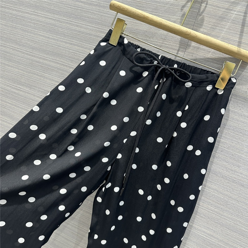 jil sander rayon acetate polka dot pants replica d&g clothing