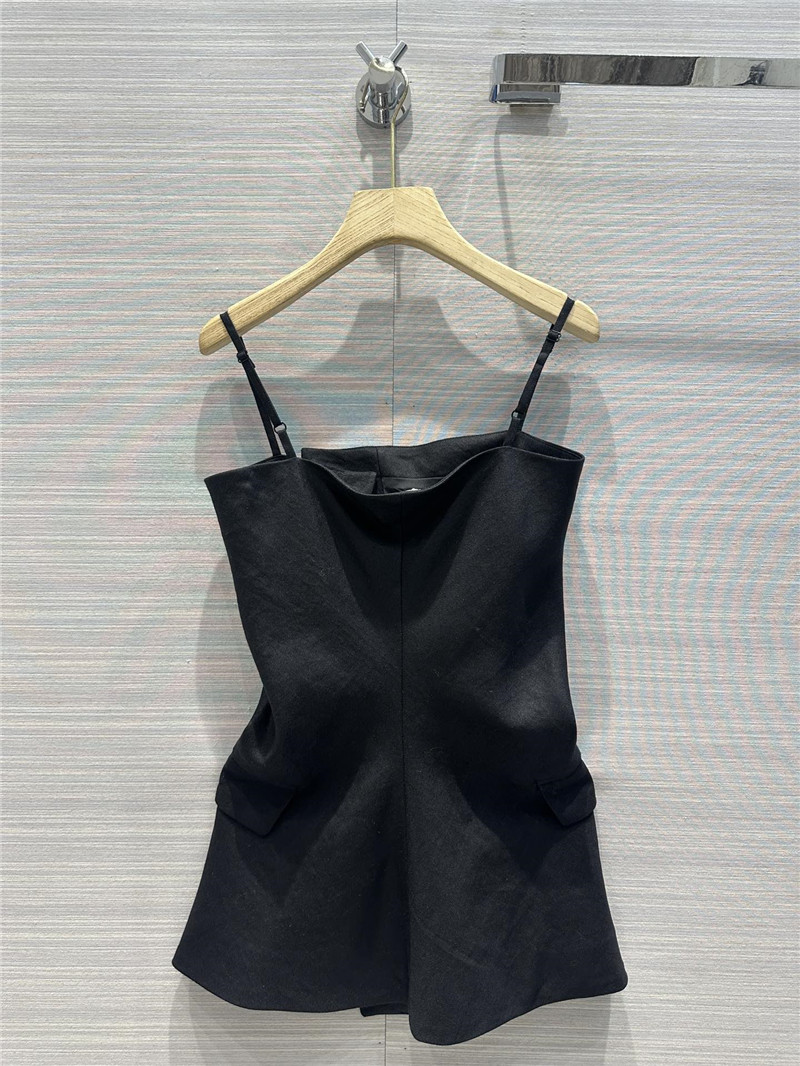 acne studios irregular hem design tube top suspender