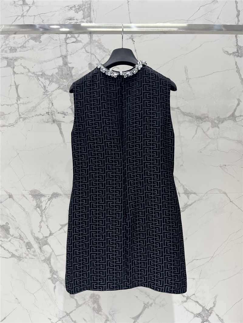 Balmain waist sleeveless dress replica d&g clothing