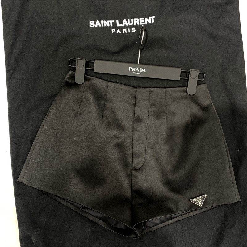 Y51 acetate satin shorts replica d&g clothing