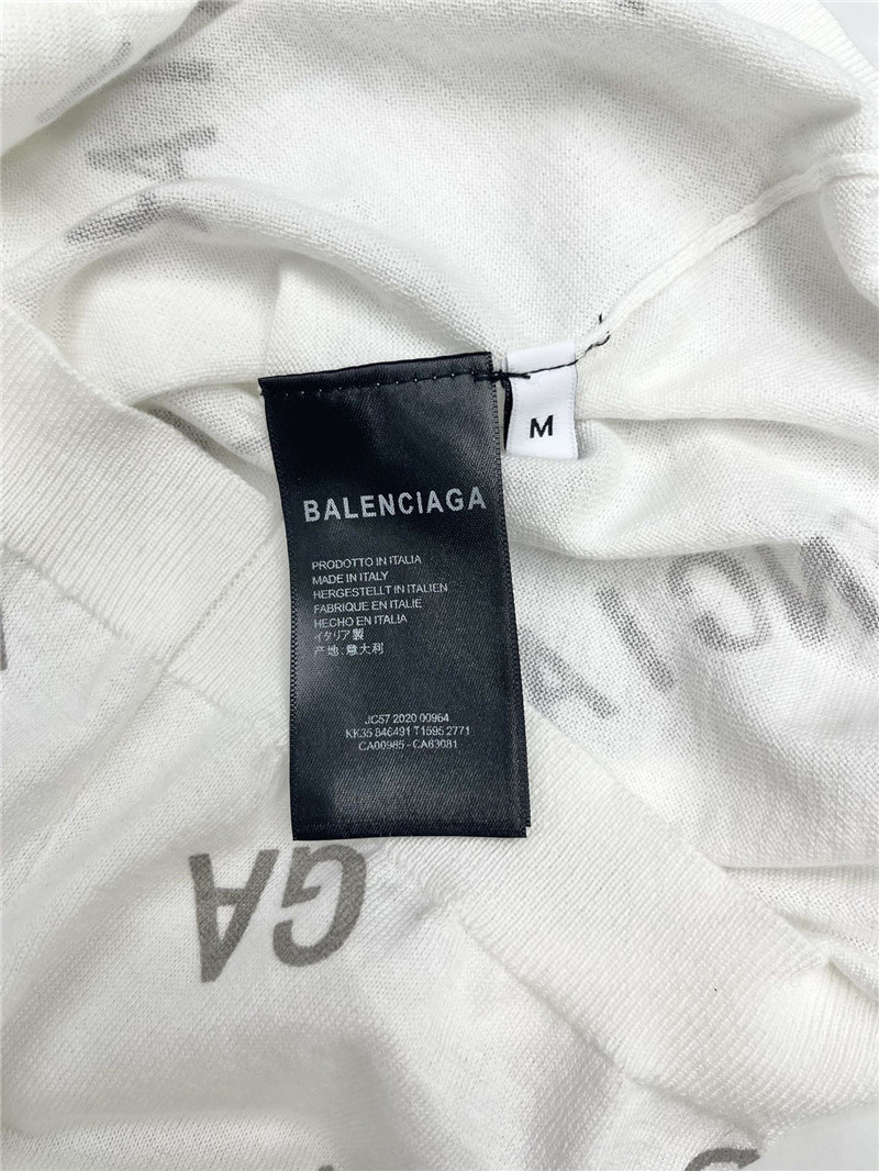 Ba1en*iaga new knitted short-sleeved replica designer clothes