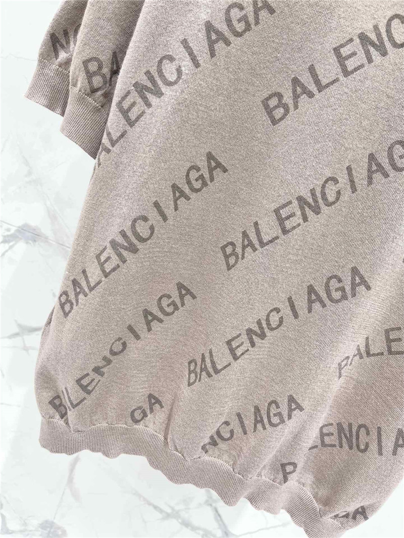 Ba1en*iaga new knitted short-sleeved replica designer clothes