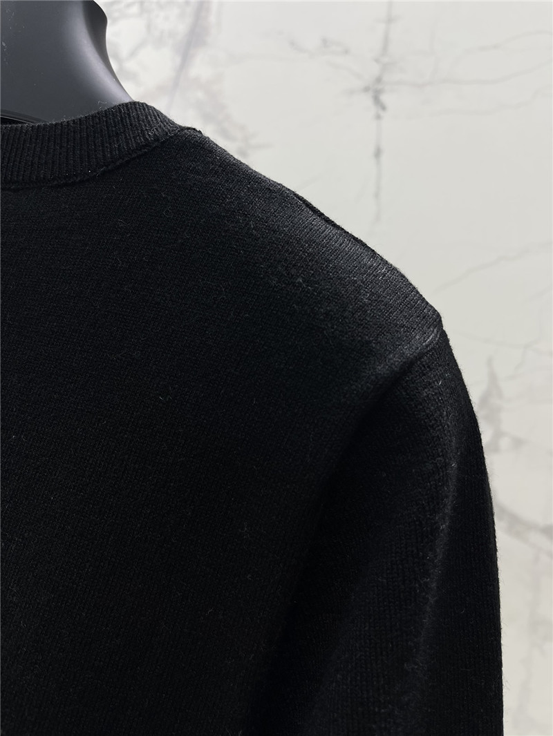Versace Medusa Plaque Knitted Top black