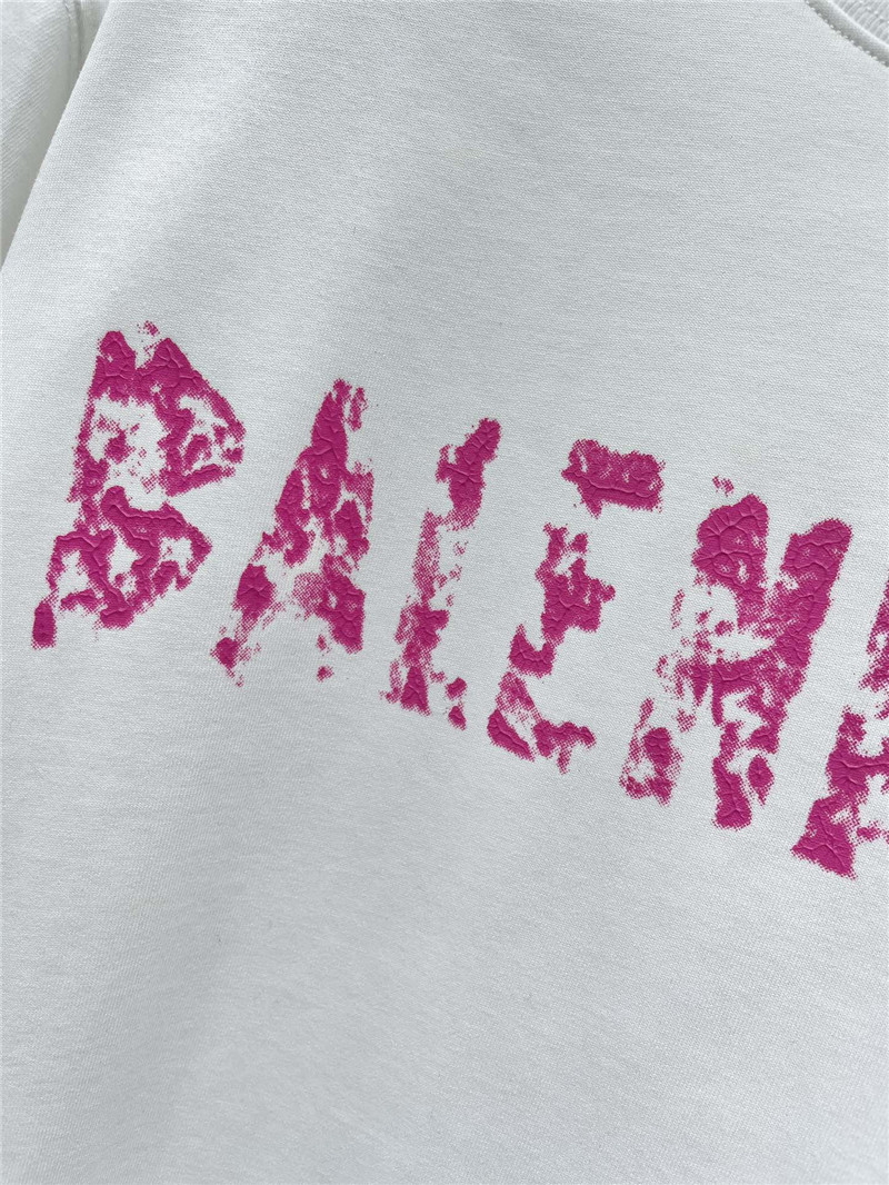 Ba1en*iaga pure cotton round neck short sleeve replica clothing