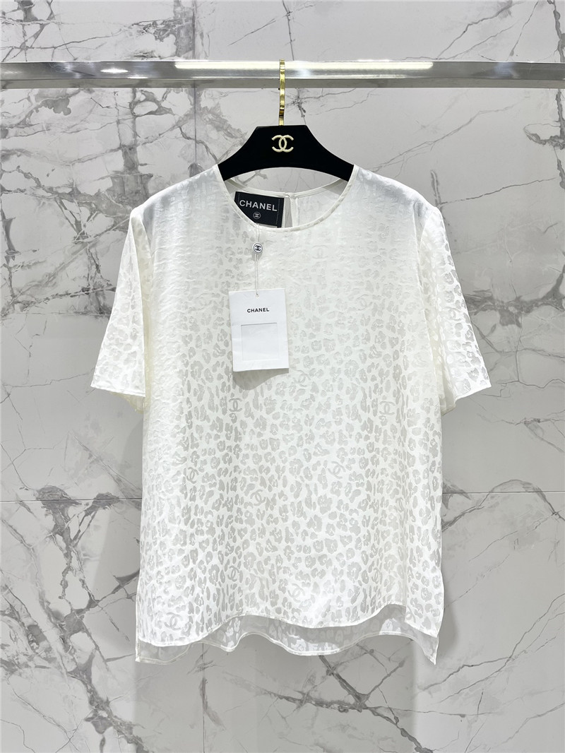 Ch**el silk stretch satin top replica clothing