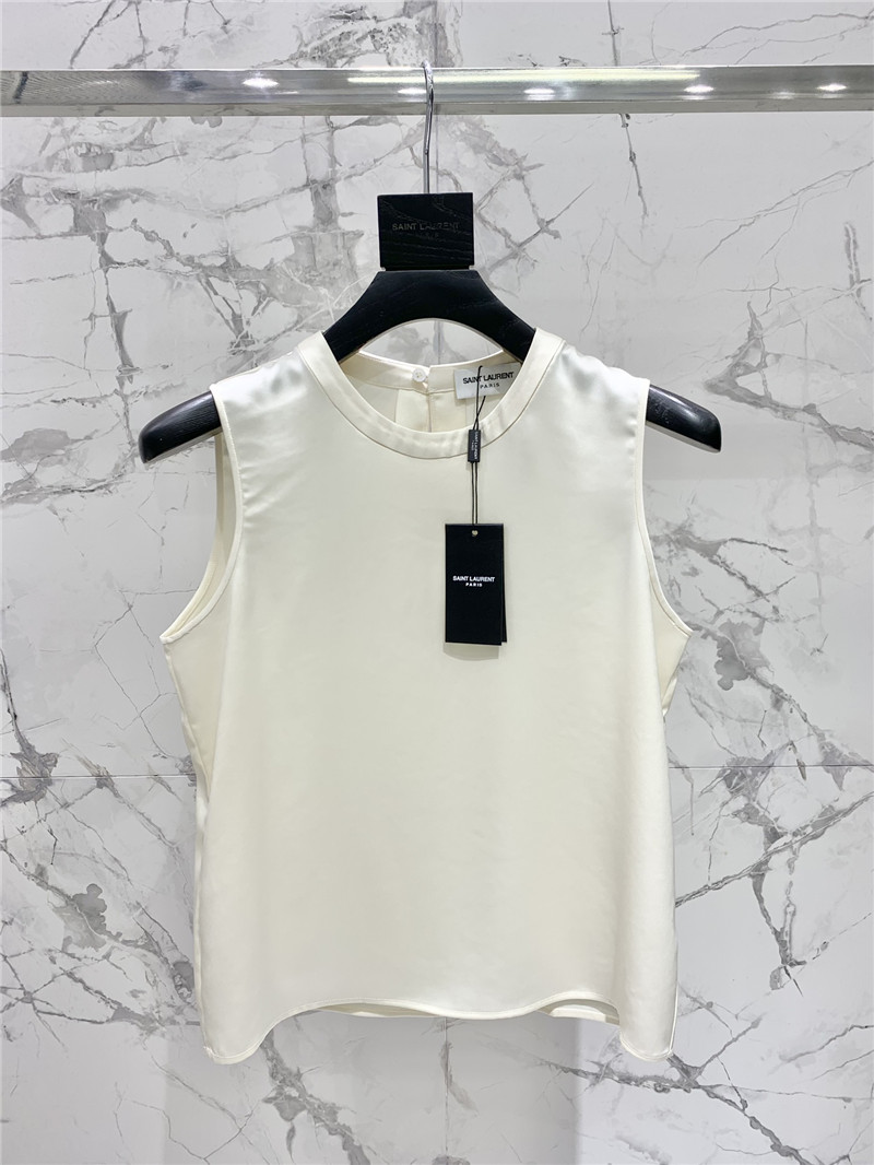 Y51 acetate silk satin top replica designer clothes