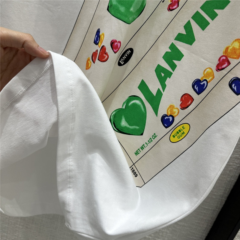 LANVIN printed T-shirt replica d&g clothing