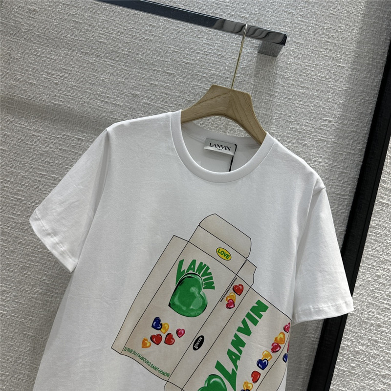 LANVIN printed T-shirt replica d&g clothing
