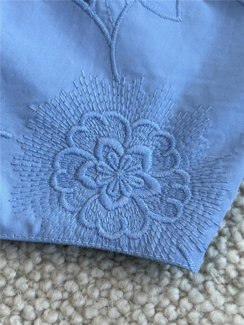 Va1e*ntin0 lace flower embroidered shirt replica d&g clothing
