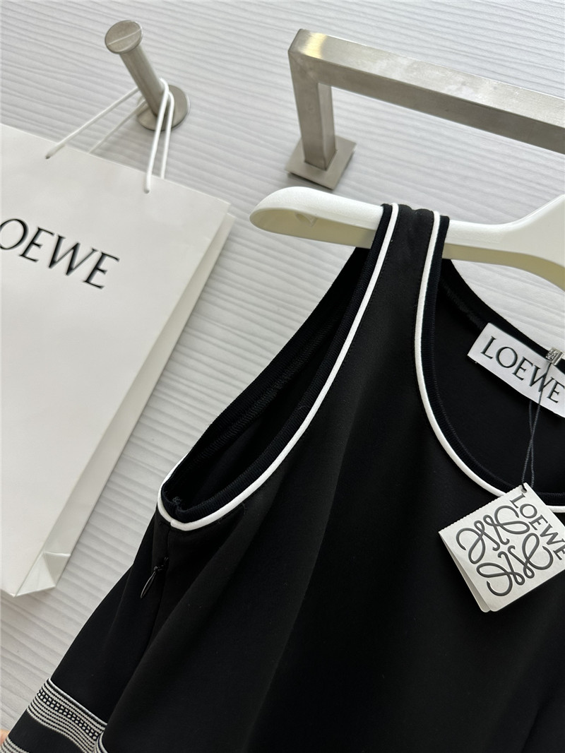 L0ew* logo elastic waist sleeveless dress replica clothing