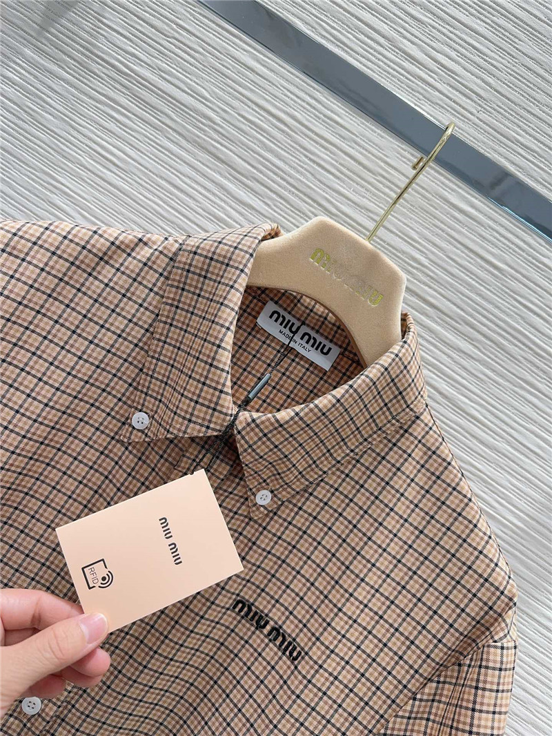 M1um1u short sleeve shirt dress replicas clothes