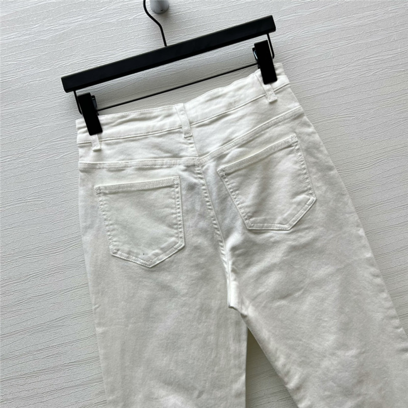 Ch**el handmade high-end jeans replica clothing