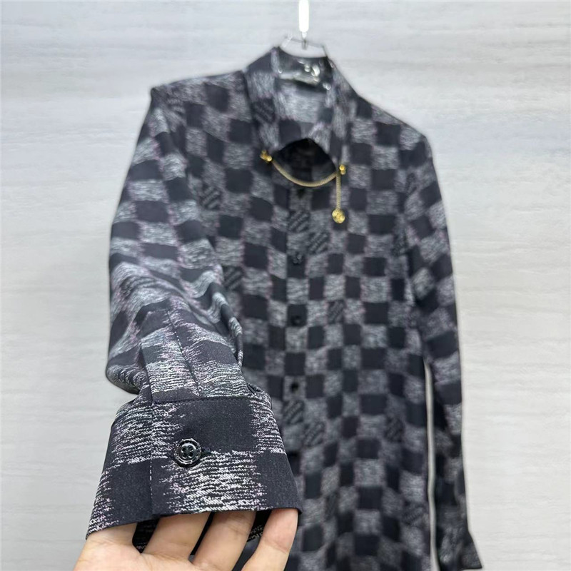l0vis Vvtt0n lv digital printed silk shirt replica clothes