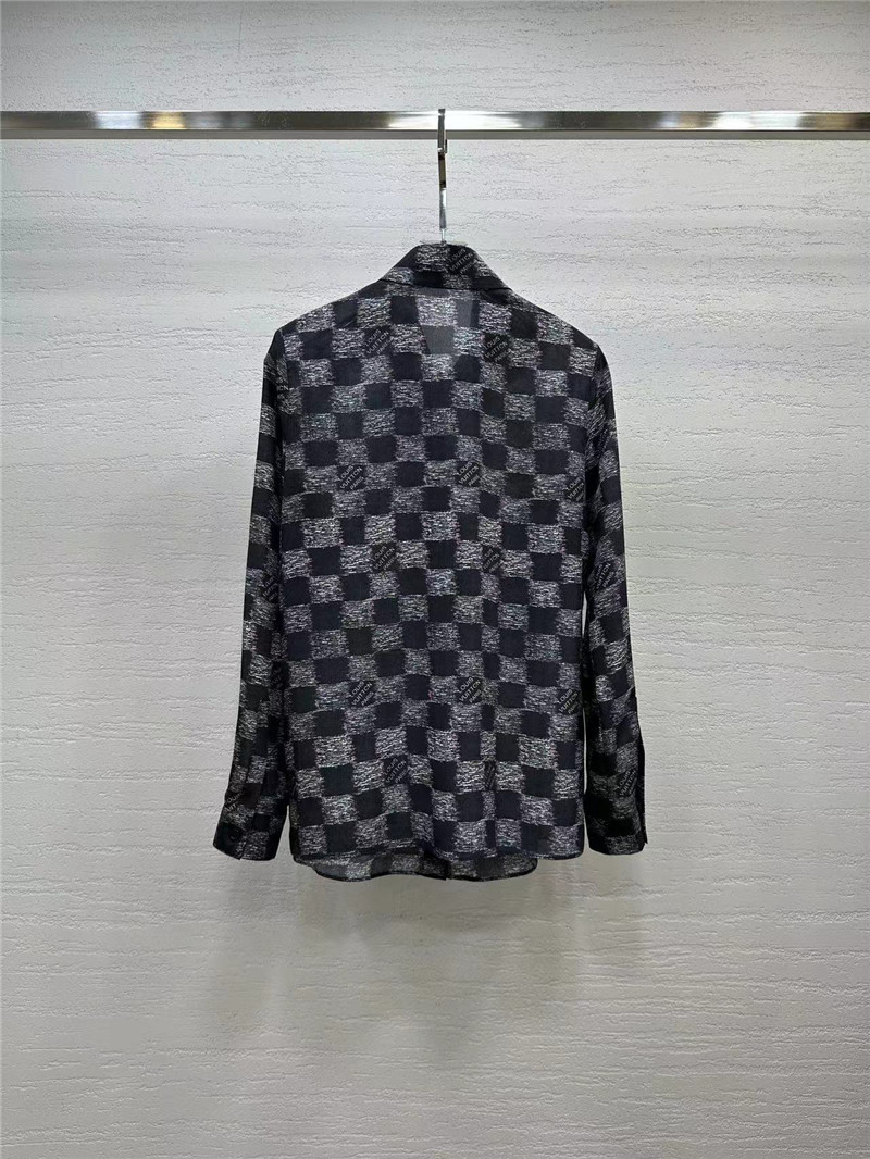 l0vis Vvtt0n lv digital printed silk shirt replica clothes