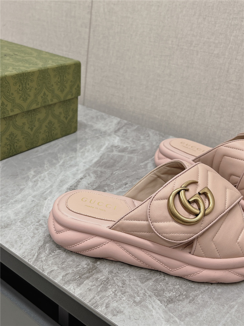Gvc*1 marmont pink slide sandals