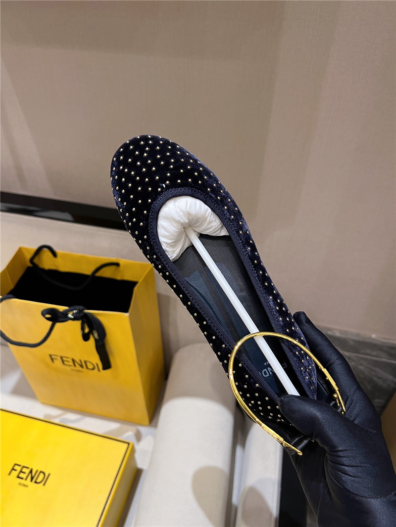 F**di polka dot ballet flats