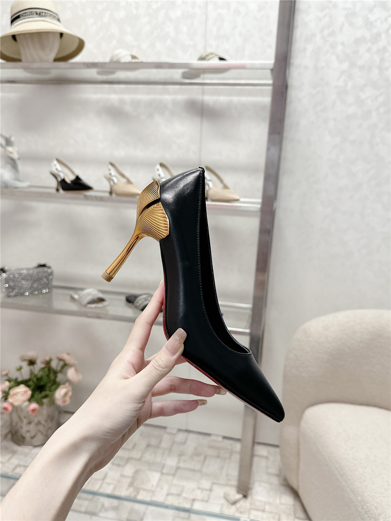 Chr1st1an louboutin ginko 85 leather pumps in black