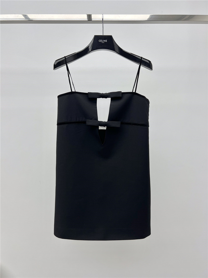 Ce1i*e bow hollow dress replica clothing sites