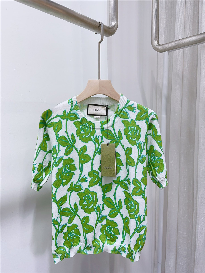 Gvc*1 round neck short sleeve thin top replica d&g clothing