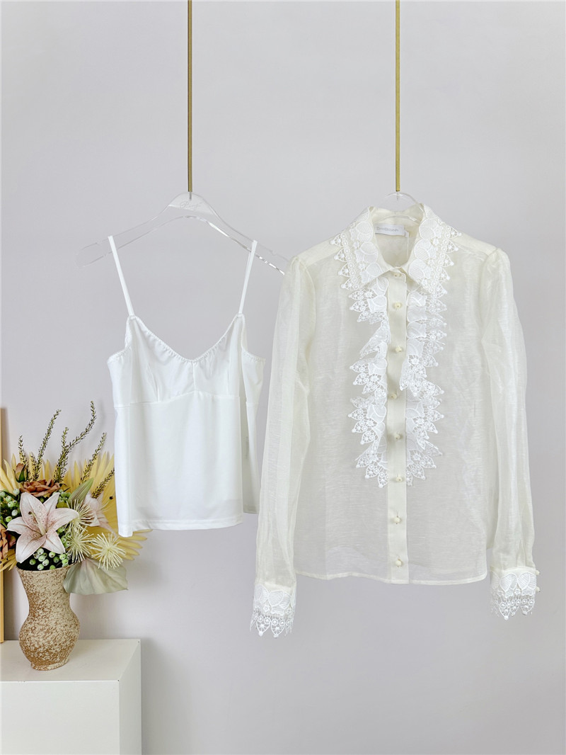 zimm lapel long sleeve women’s shirt tops replicas clothes