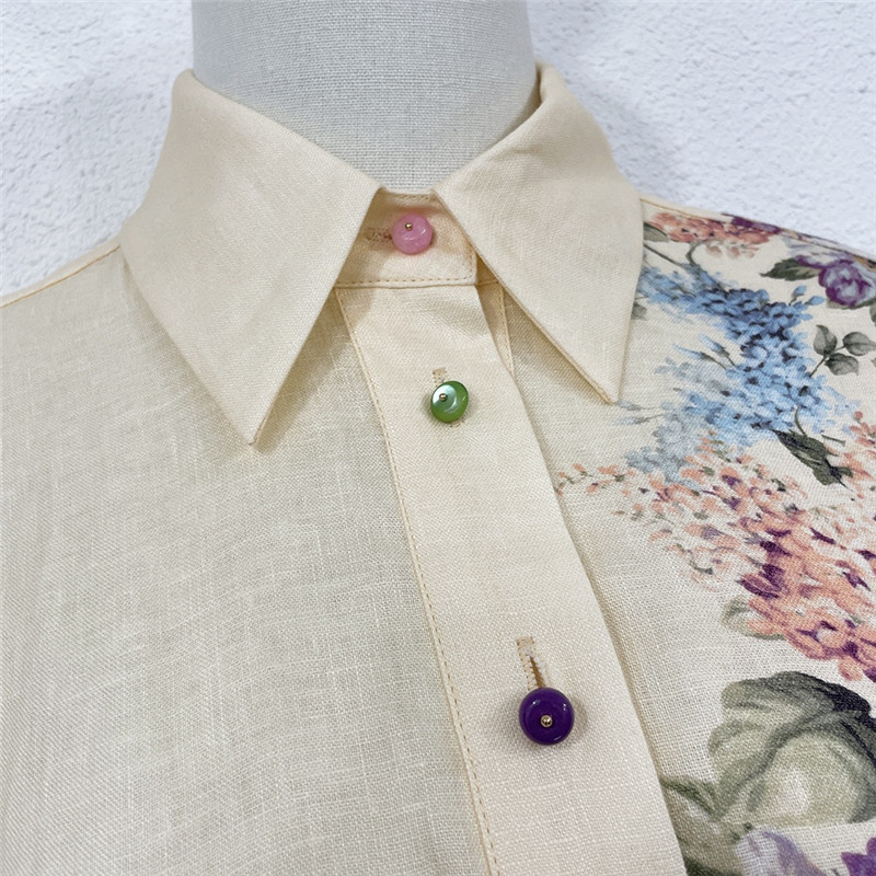 zimm printed colorful button up dress replica clothing sites