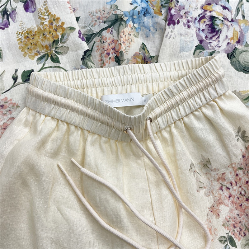 zimm ramie top + Linen wide leg pants replica d&g clothing